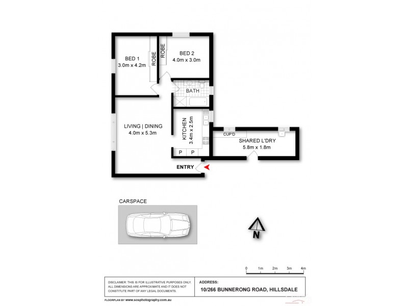 10/266 Bunnerong Road, Hillsdale NSW 2036 Floorplan