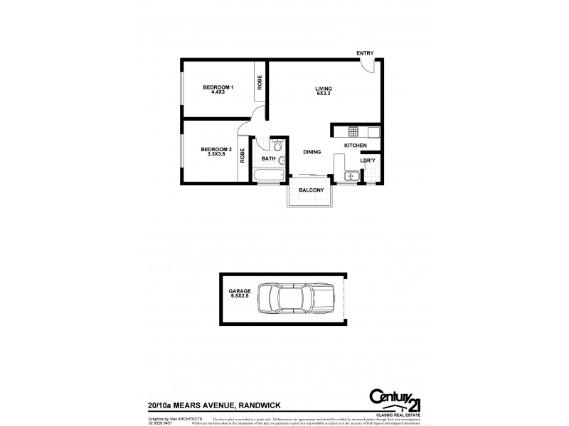 20/10a Mears Avenue, Randwick NSW 2031 Floorplan
