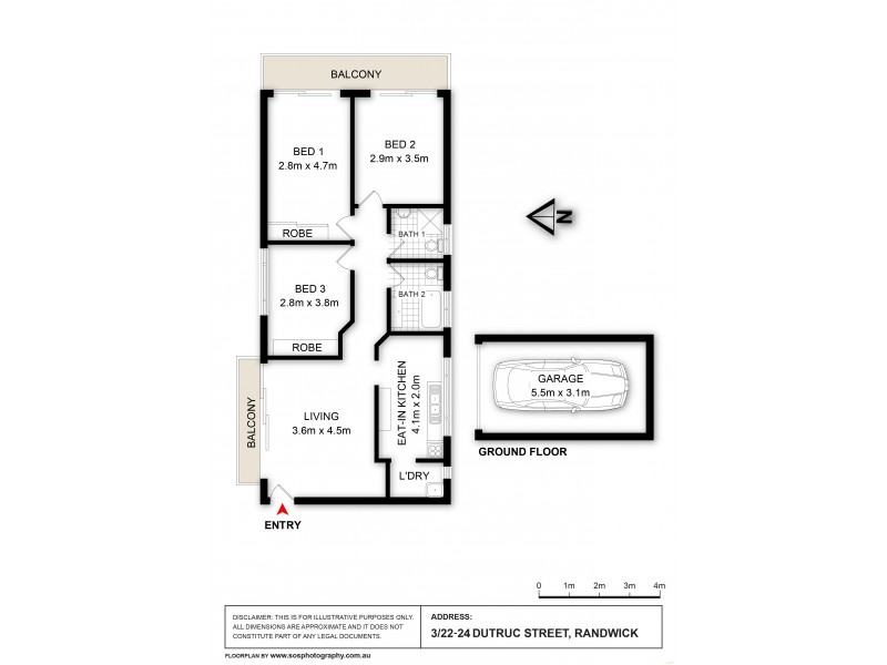 3/22-24 Dutruc Street, Randwick NSW 2031 Floorplan