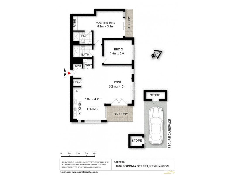 8/66-70 Boronia Street, Kensington NSW 2033 Floorplan