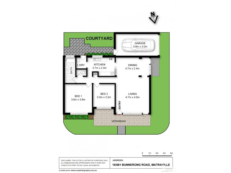 15/581 Bunnerong Road, Matraville NSW 2036 Floorplan