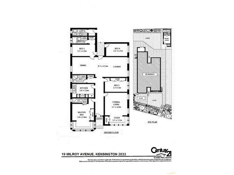 19 Milroy Avenue, Kensington NSW 2033 Floorplan