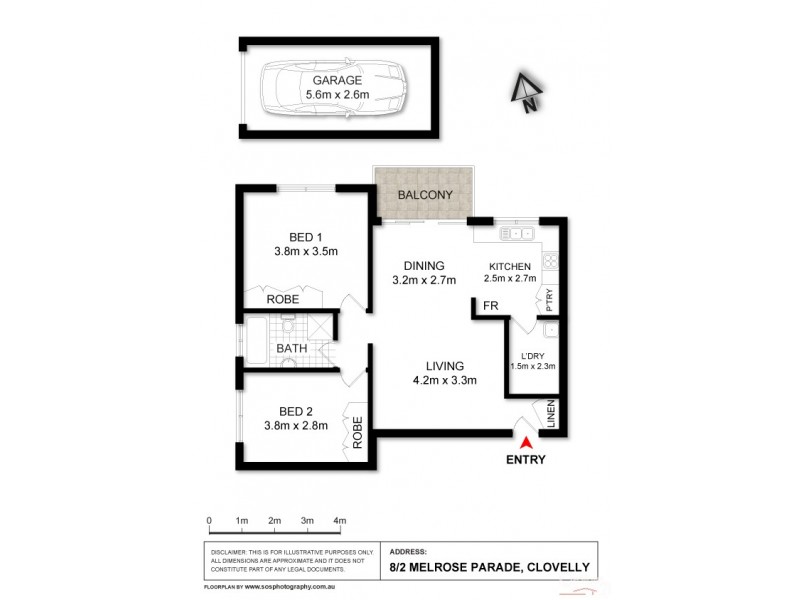 8/2 Melrose Parade, Clovelly NSW 2031 Floorplan