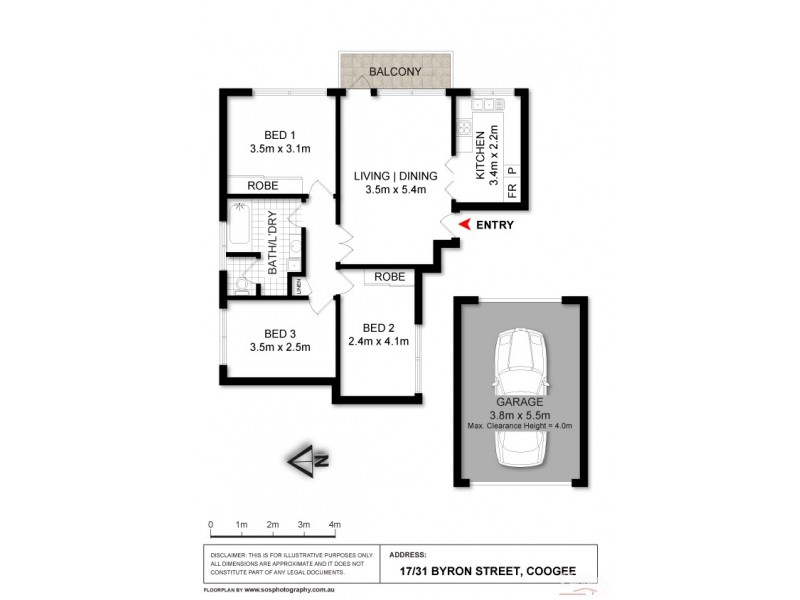 17/31 Byron Street, Coogee NSW 2034 Floorplan