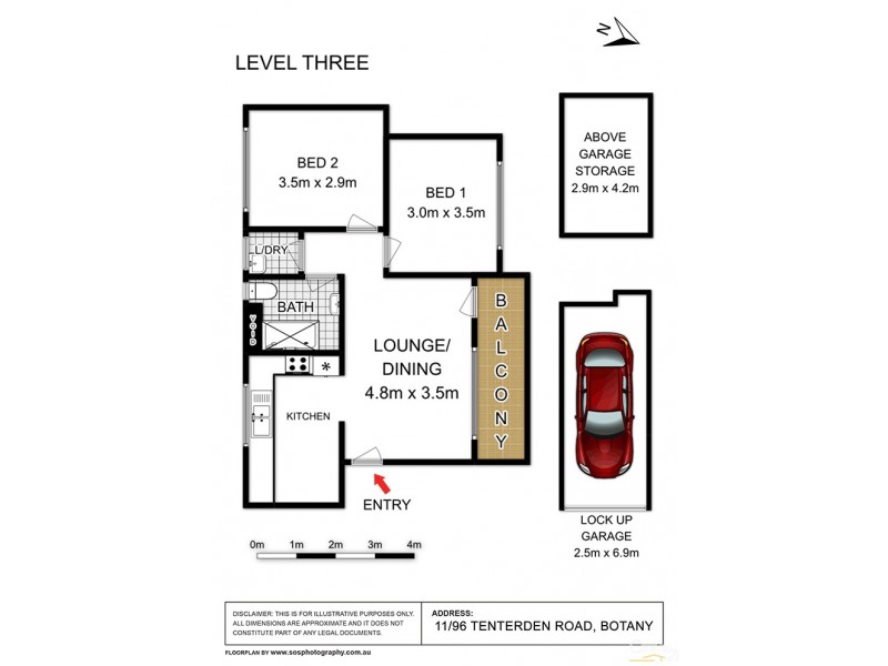 11/96 Tenterden Road, Botany NSW 2019 Floorplan