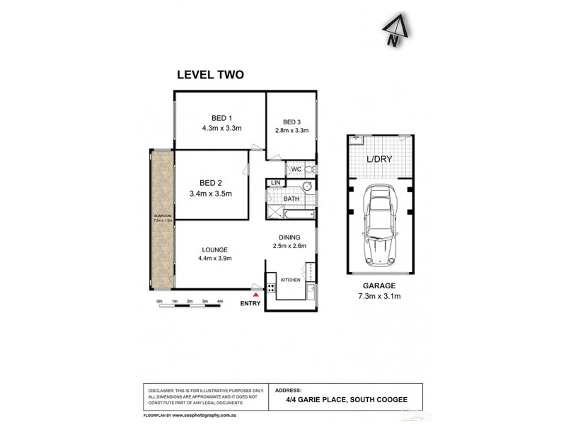 4/4 Garie Place (South), Coogee NSW 2034 Floorplan