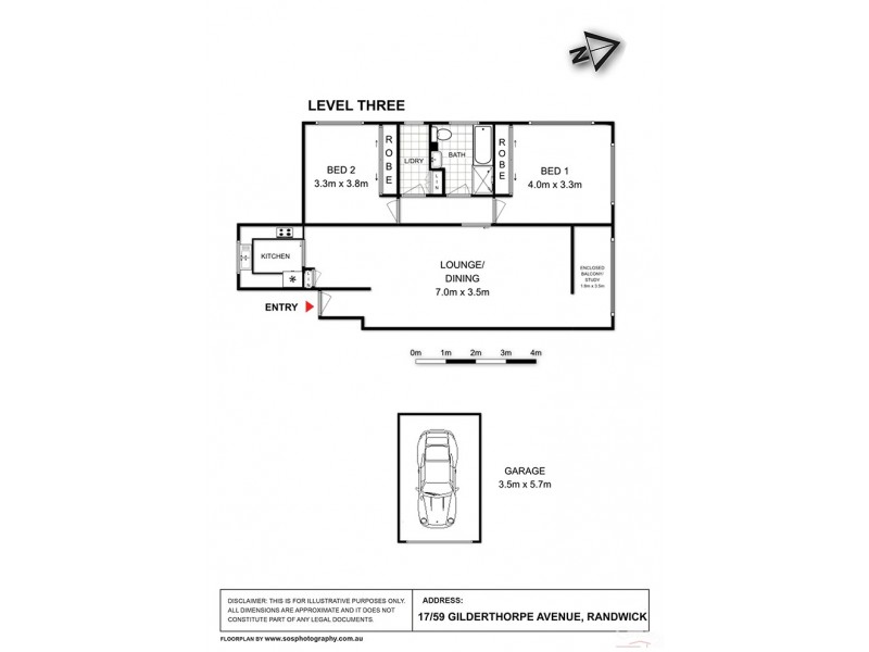 17/59 Gilderthorpe Ave, Randwick NSW 2031 Floorplan