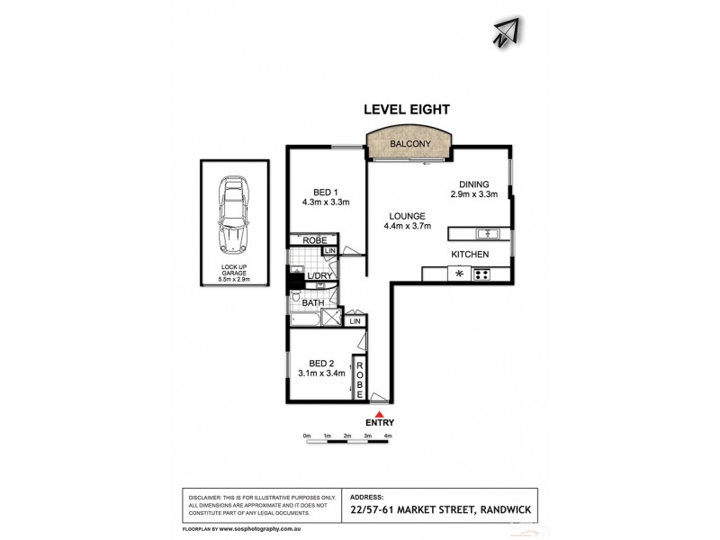 22/57-61 Market Street, Randwick NSW 2031 Floorplan