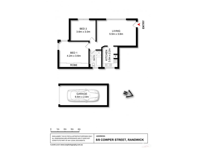 8/8 Cowper Street, Randwick NSW 2031 Floorplan