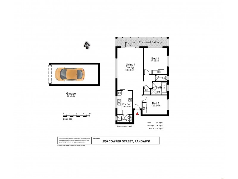 2/50 Cowper Street, Randwick NSW 2031 Floorplan