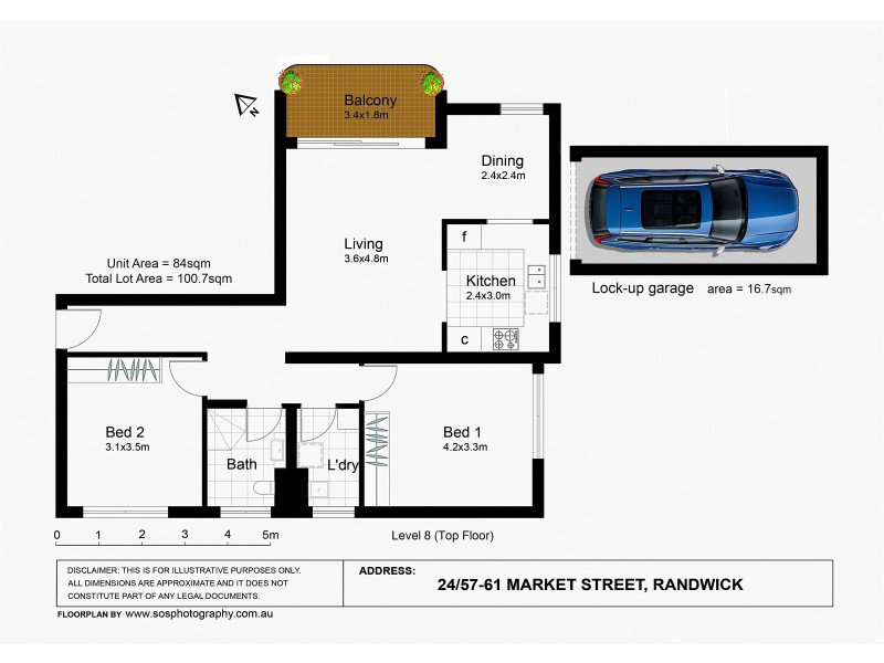 24/57-61 Market Street, Randwick NSW 2031 Floorplan