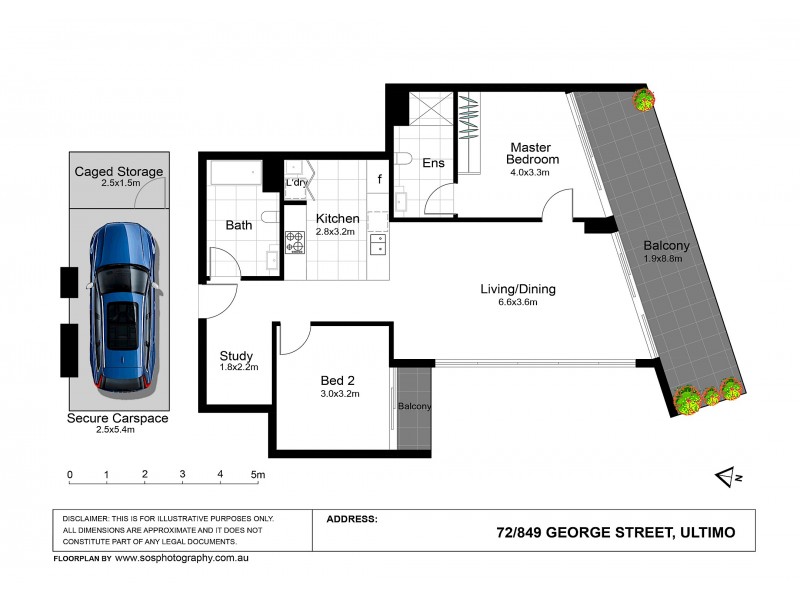 72/849 George Street, Ultimo NSW 2007 Floorplan