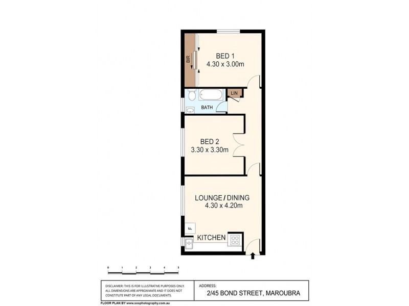 2/45 Bond Street, Maroubra NSW 2035 Floorplan