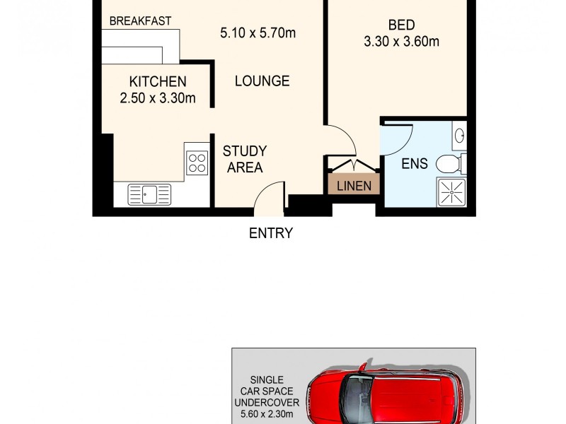 43/260 Alison Road, Randwick NSW 2031 Floorplan