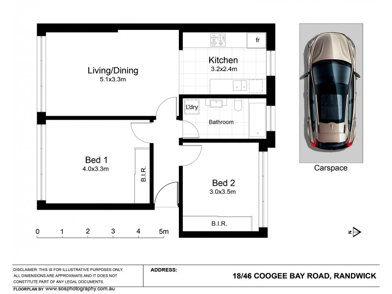 18/46 Coogee Bay Road, Randwick NSW 2031 Floorplan