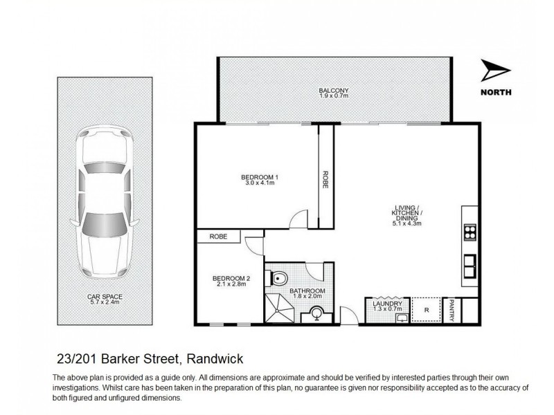 23/201 Barker Street, Randwick NSW 2031 Floorplan