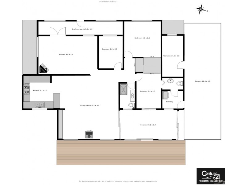 302 Great Western Highway, Blackheath NSW 2785 Floorplan