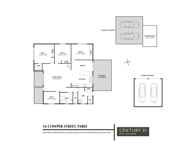 16 Cowper Street, Taree NSW 2430 Floorplan