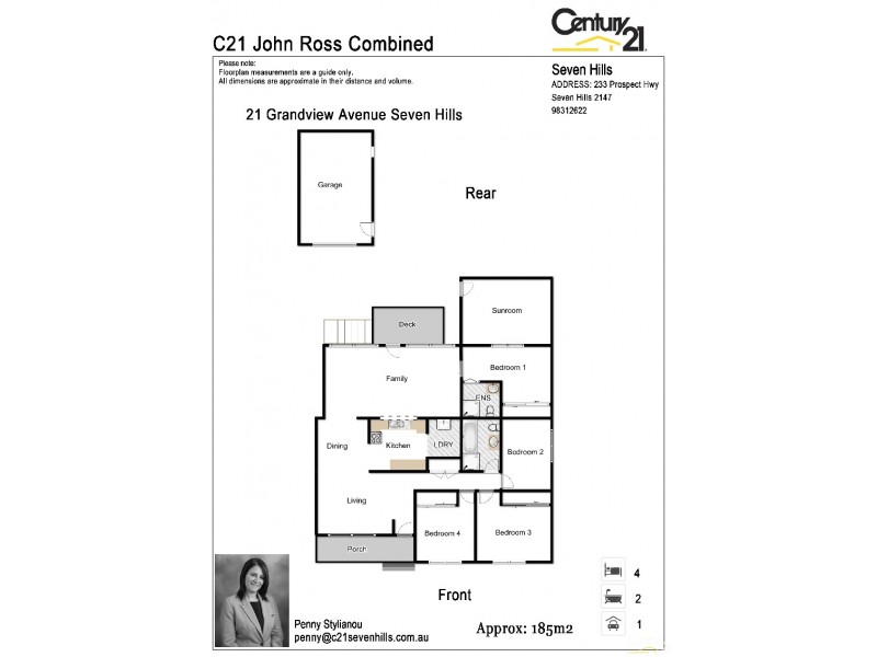 21 Grandview Avenue, Seven Hills NSW 2147 Floorplan