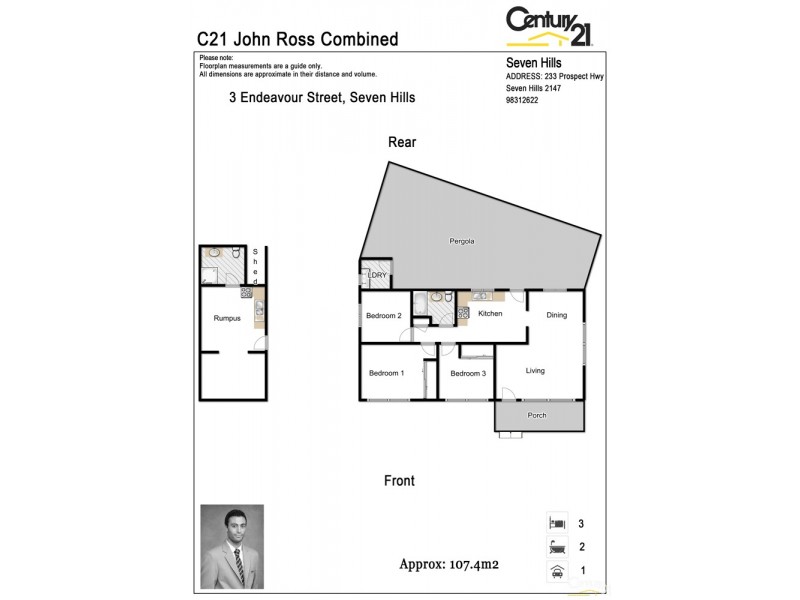 3 Endeavour Street, Seven Hills NSW 2147 Floorplan