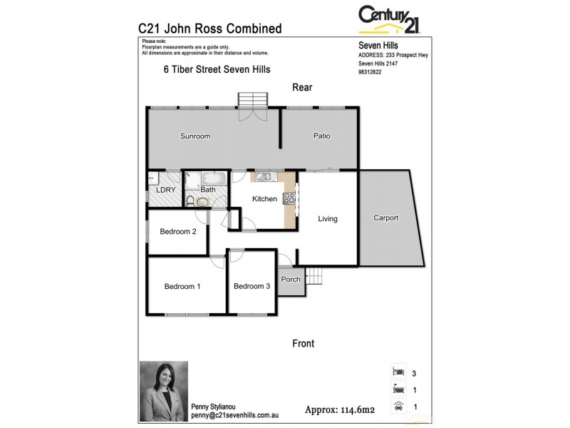 6 Tiber Street, Seven Hills NSW 2147 Floorplan