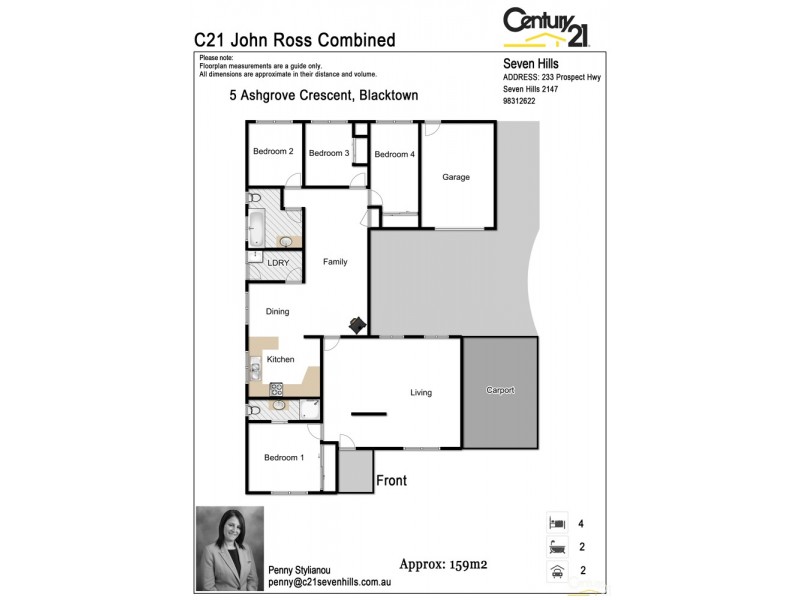 5 Ashgrove Crescent, Blacktown NSW 2148 Floorplan