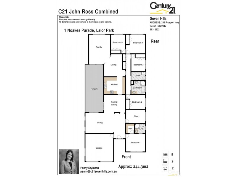 1 Noakes Parade, Lalor Park NSW 2147 Floorplan