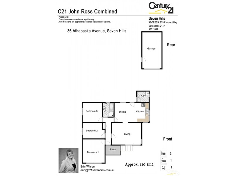36  Athabaska Avenue, Seven Hills NSW 2147 Floorplan