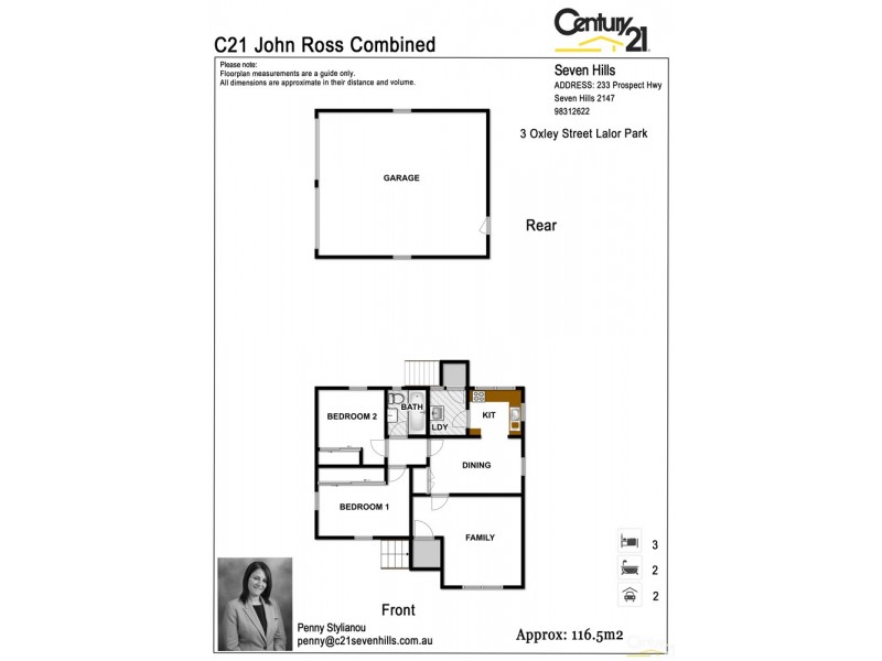 3 Oxley Street, Lalor Park NSW 2147 Floorplan