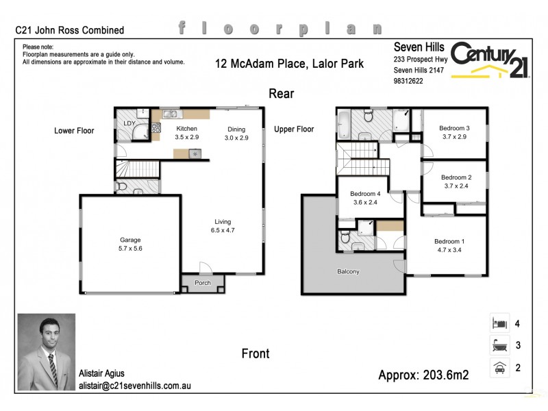 12 McAdam Place, Lalor Park NSW 2147 Floorplan