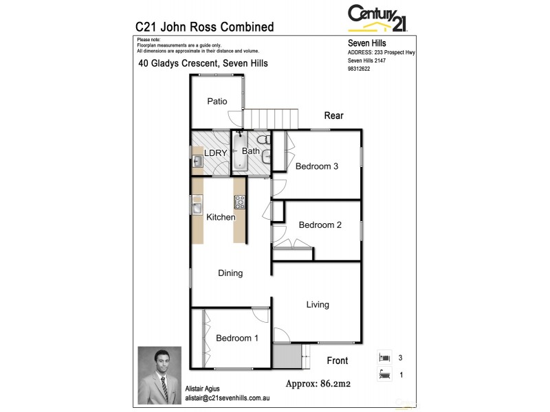 40 Gladys Crescent, Seven Hills NSW 2147 Floorplan