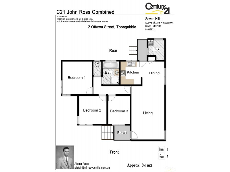 2 Ottawa Street, Toongabbie NSW 2146 Floorplan