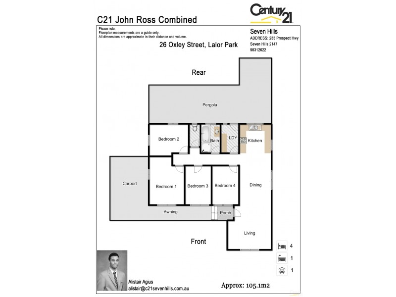 26 Oxley Street, Lalor Park NSW 2147 Floorplan