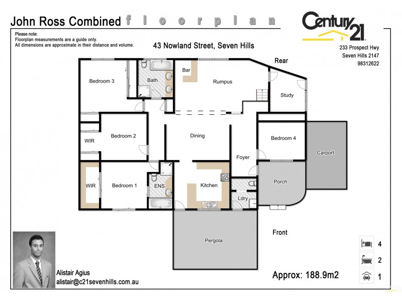 43 Nowland Street, Seven Hills NSW 2147 Floorplan