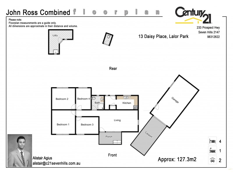 13 Daisy Place, Lalor Park NSW 2147 Floorplan