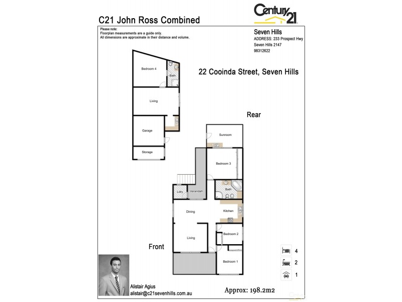 22 Cooinda Street, Seven Hills NSW 2147 Floorplan