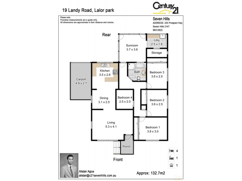 19 Landy Road, Lalor Park NSW 2147 Floorplan
