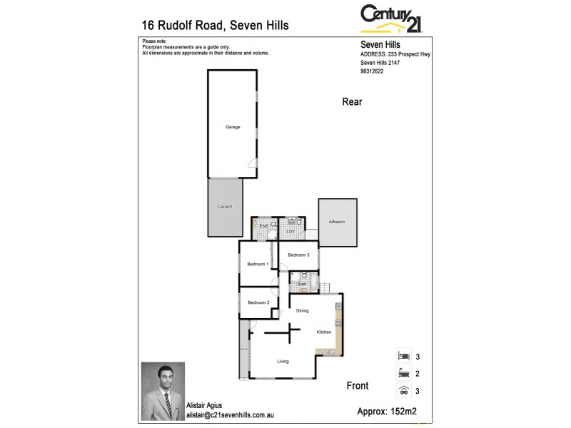 16 Rudolf Road, Seven Hills NSW 2147 Floorplan