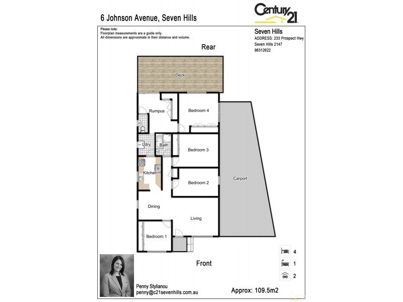 6 Johnson Avenue, Seven Hills NSW 2147 Floorplan