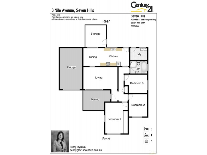 3 Nile Avenue, Seven Hills NSW 2147 Floorplan