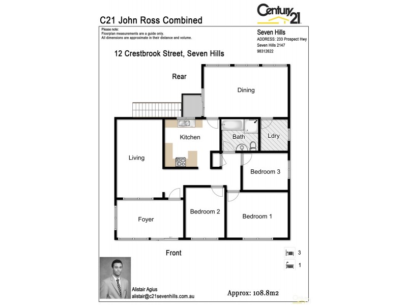 12 Crestbrook Street, Seven Hills NSW 2147 Floorplan