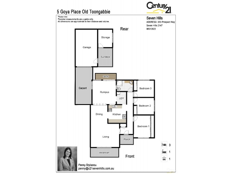 5  Goya Place, Old Toongabbie NSW 2146 Floorplan