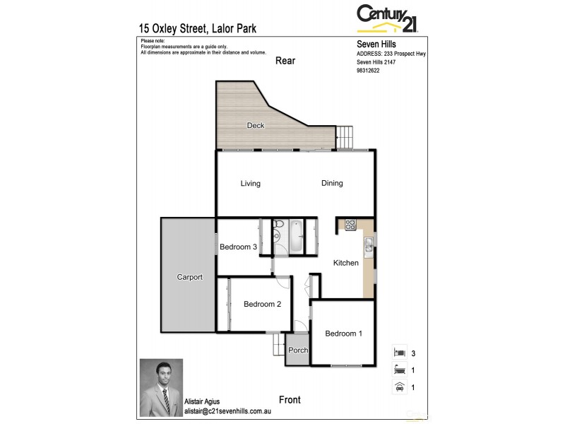 15 Oxley Street, Lalor Park NSW 2147 Floorplan