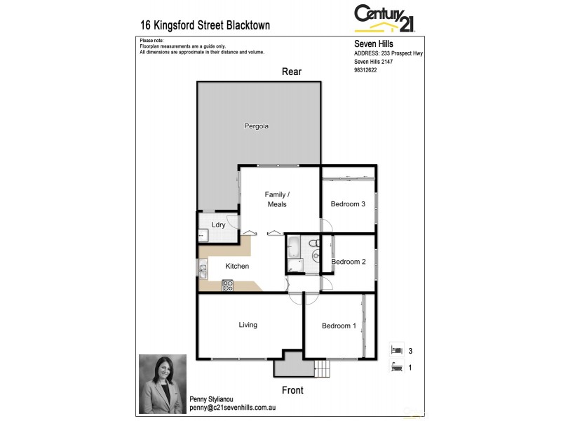 16 Kingsford Street, Blacktown NSW 2148 Floorplan