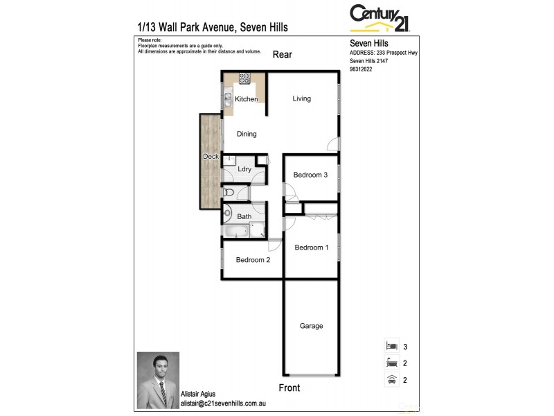 1/13 Wall Park Avenue, Seven Hills NSW 2147 Floorplan