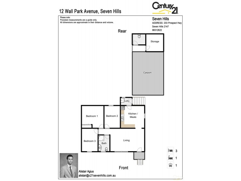 12 Wall Park Avenue, Seven Hills NSW 2147 Floorplan