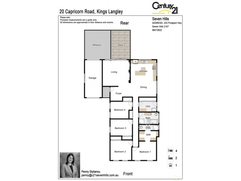 20 Capricorn Road, Kings Langley NSW 2147 Floorplan