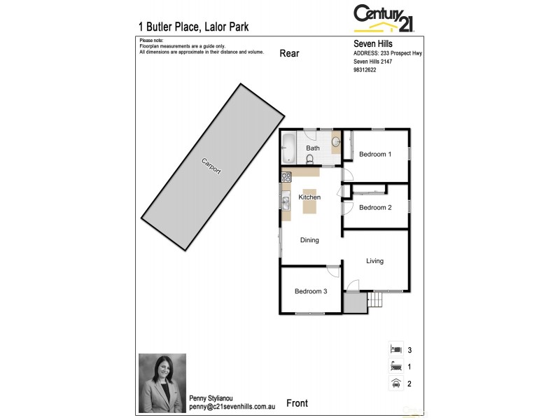 1 Butler Place, Lalor Park NSW 2147 Floorplan