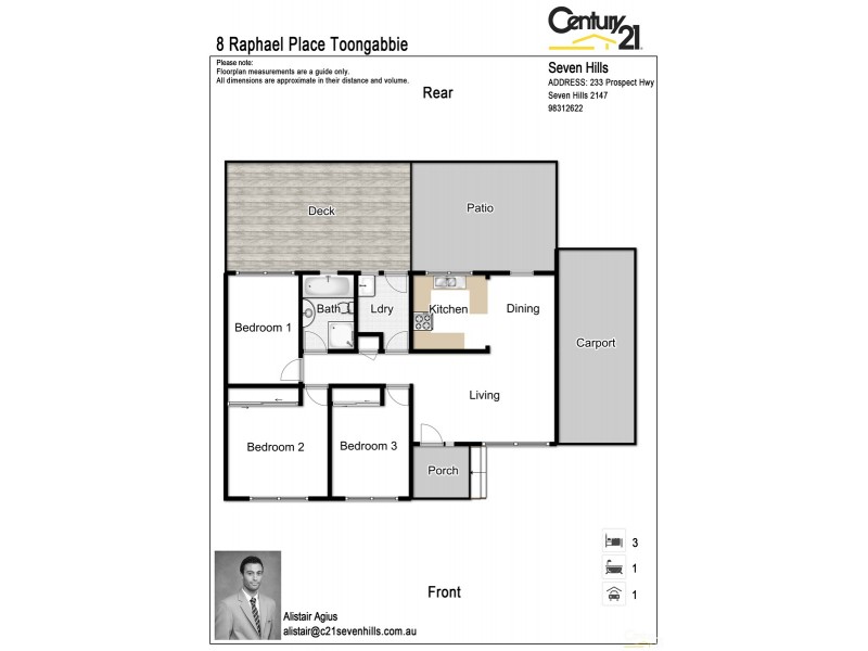 8 Raphael Place, Old Toongabbie NSW 2146 Floorplan