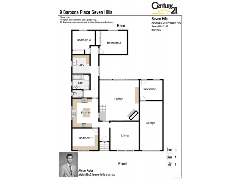 9 Baroona Place, Seven Hills NSW 2147 Floorplan
